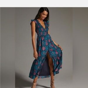 The Peregrine Midi Dress, by Anthropologie, Large